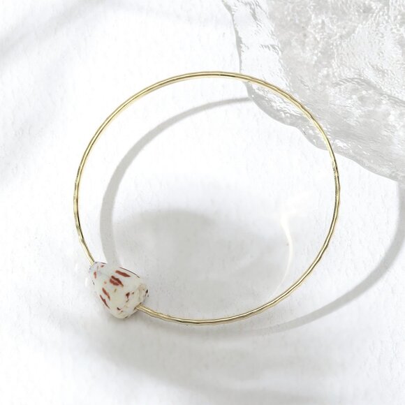 Hebrew Cone Shell bracelet, Sea Shell Bracelet - Picture 2 of 3